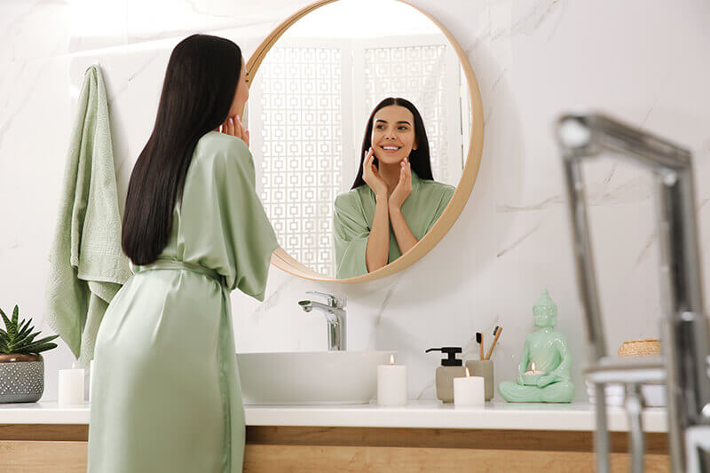 bathroom mirror